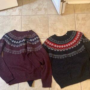 Cozy Knit Sweaters with Patterned Design